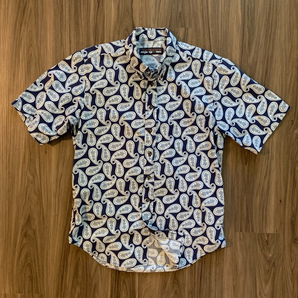 Men’s Printed Cotton Paisley Shirt
